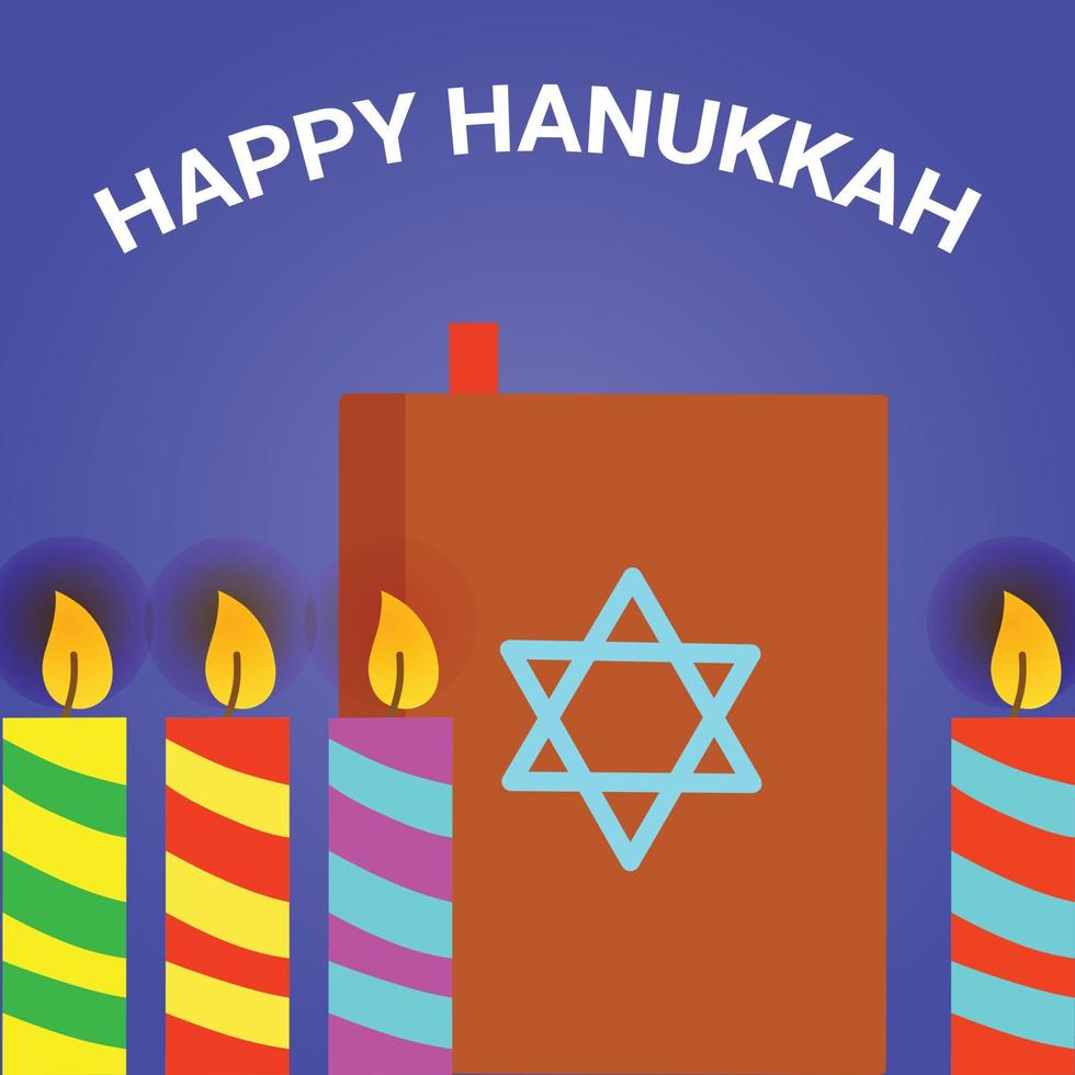 vettore felice hanukkah