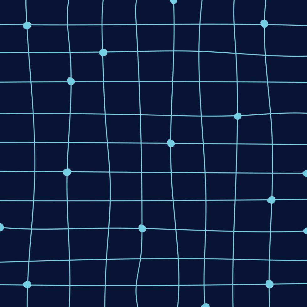 linea astratta croce modello quadrato minimo blu su sfondo blu. illustrazione vettoriale eps10