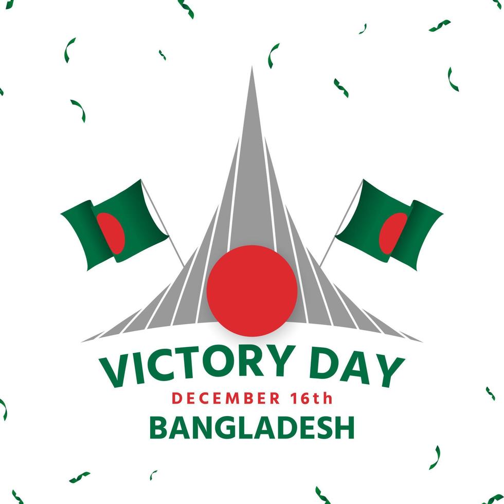 giorno e celebrazione della vittoria del Bangladesh vettore