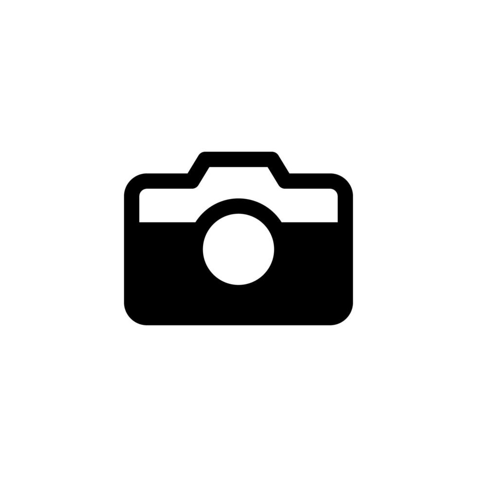 vettore di design dell'icona della fotocamera con simbolo fotografia, immagine, fotografia, fotografo per multimedia