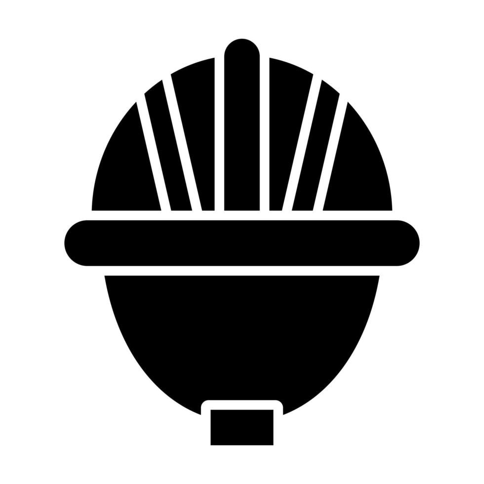icona del glifo con casco vettore