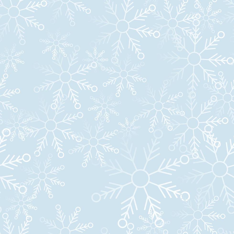 sfondo di disegno del modello del fiocco di neve vettore