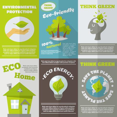 Poster Eco Energy vettore