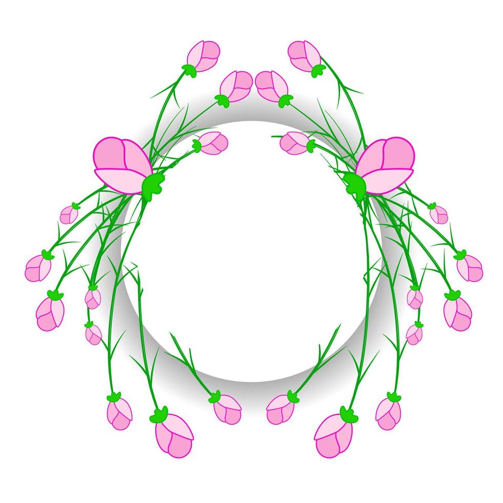 illustrazione vettoriale di ornamento floreale