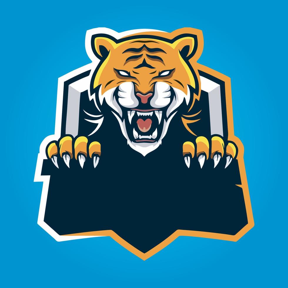 vettore di progettazione del logo della mascotte del giocatore, illustrazione del giocatore per la squadra sportiva. stile moderno di concetto di illustratore per badge