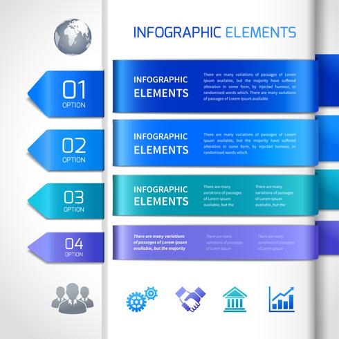 Elementi di disegno astratto infografica vettore