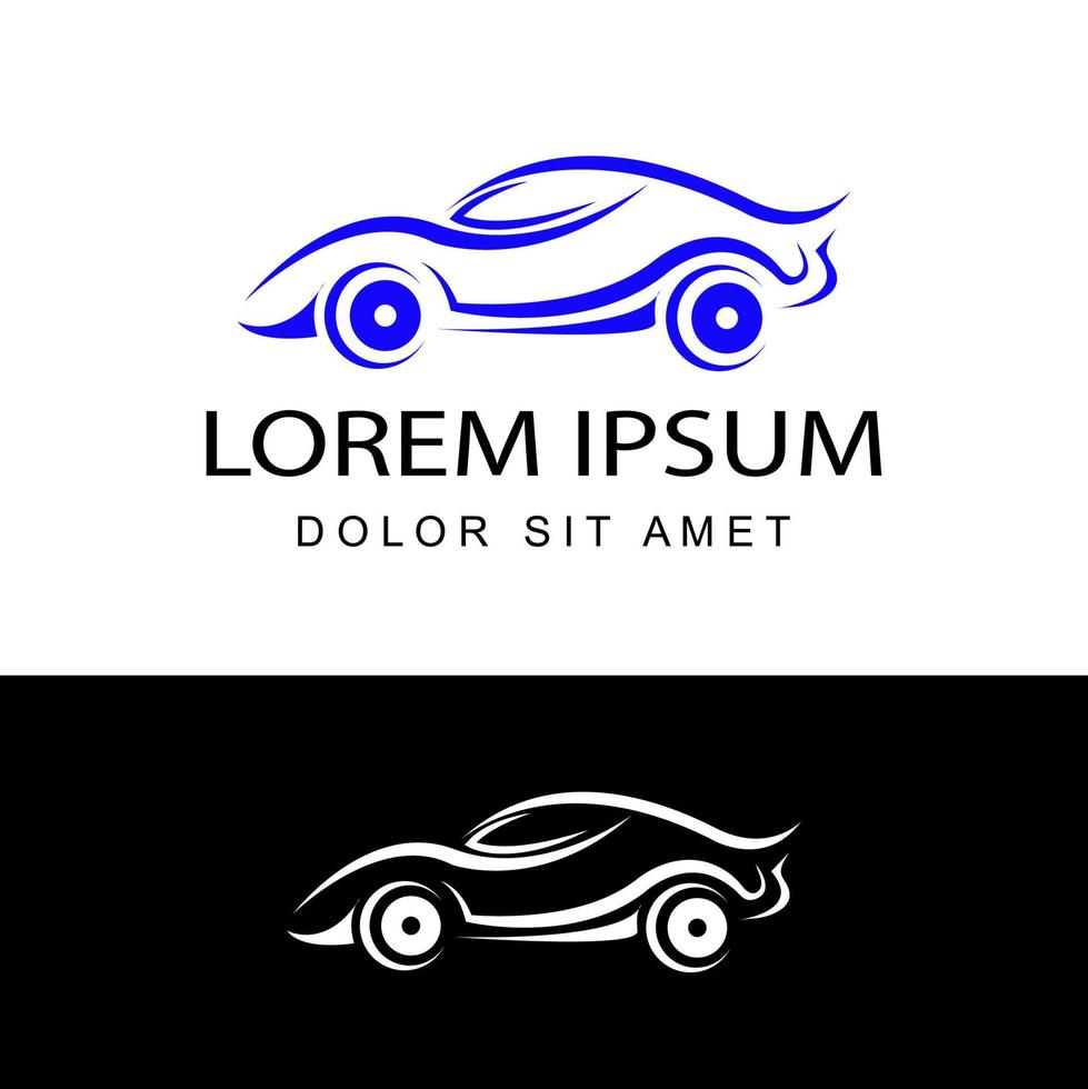 vettore di progettazione del modello di logo dell'automobile automobilistica