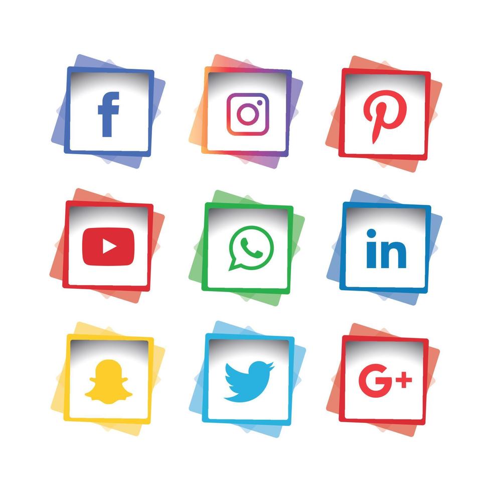 social media icone piatte tecnologia, rete. sfondo gruppo faccina sorridente vendita. condividi, mi piace, illustrazione vettoriale twitter, youtube, whatsapp, snapchat, facebook, instagram, tiktok, tok