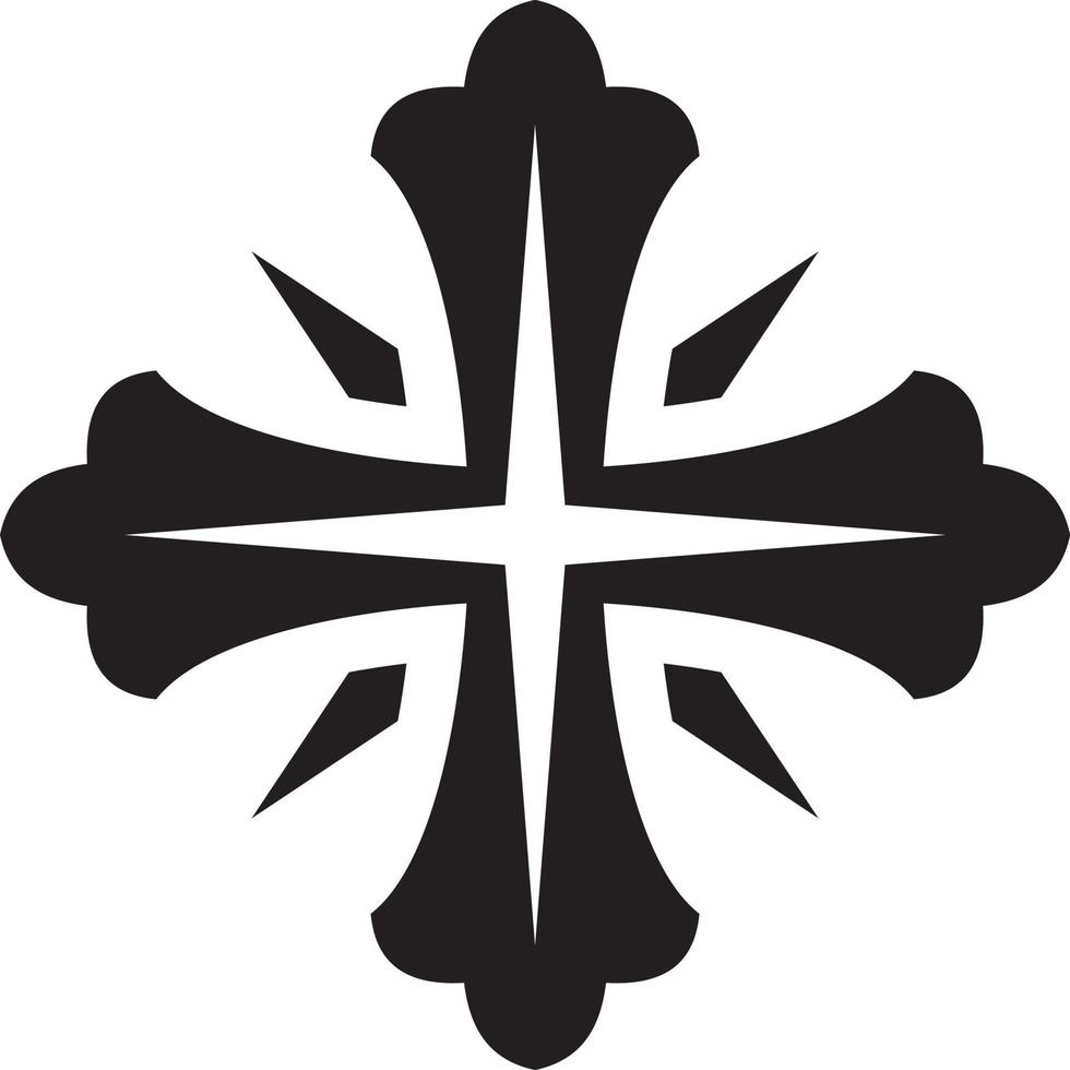 croce cristiana ortodossa vettore