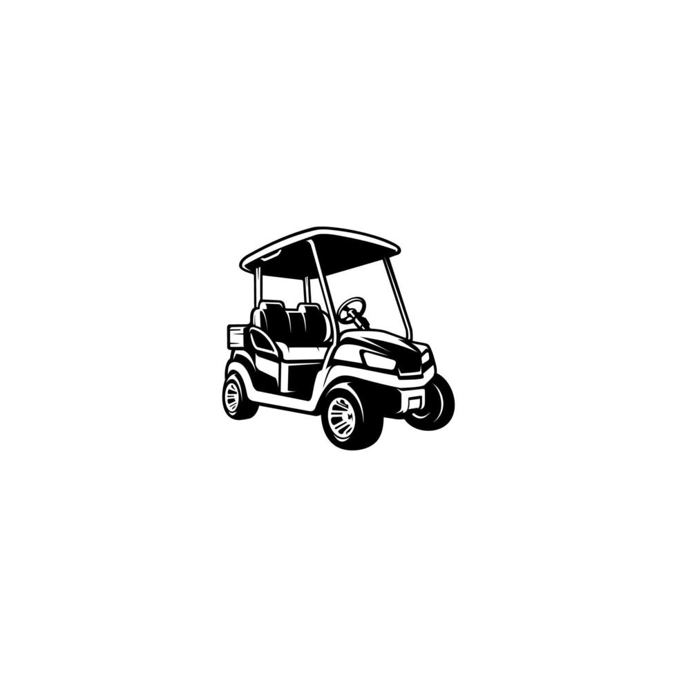 vettore dell'illustrazione del carrello da golf