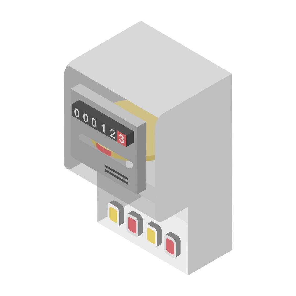 concetti di contatore elettrico vettore