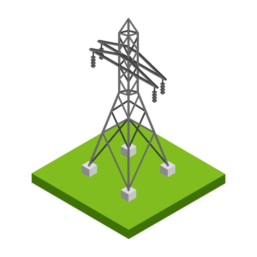 concetti di torre elettrica vettore