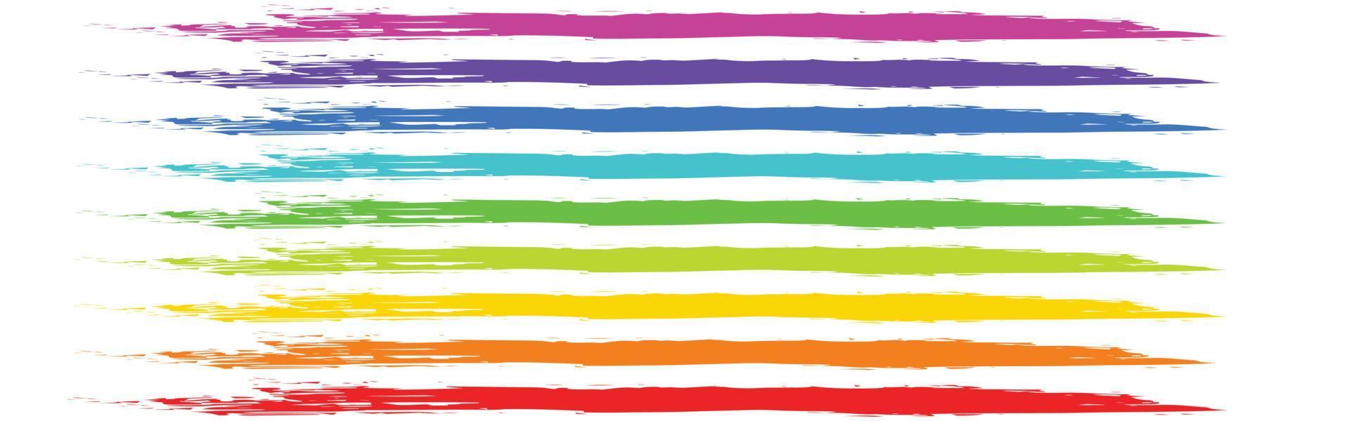 grafica vettoriale astratto sfondo colorato e vivace. questa illustrazione contiene strati lisci di onde d'acqua nei colori dello spettro arcobaleno