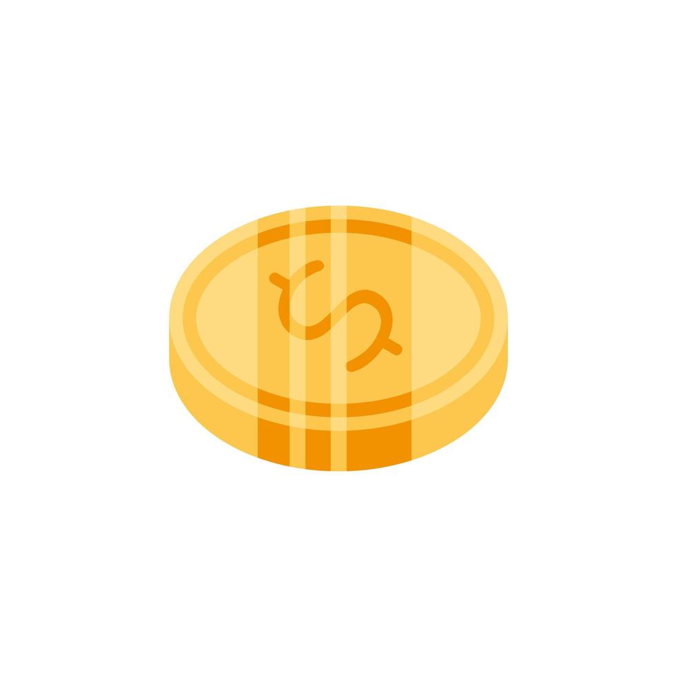 moneta d'oro vettore