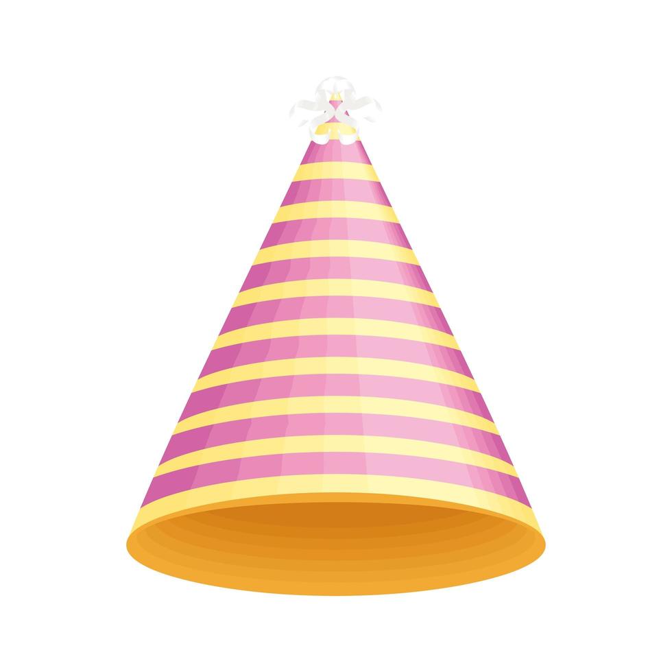 illustrazione del cappello di compleanno vettore