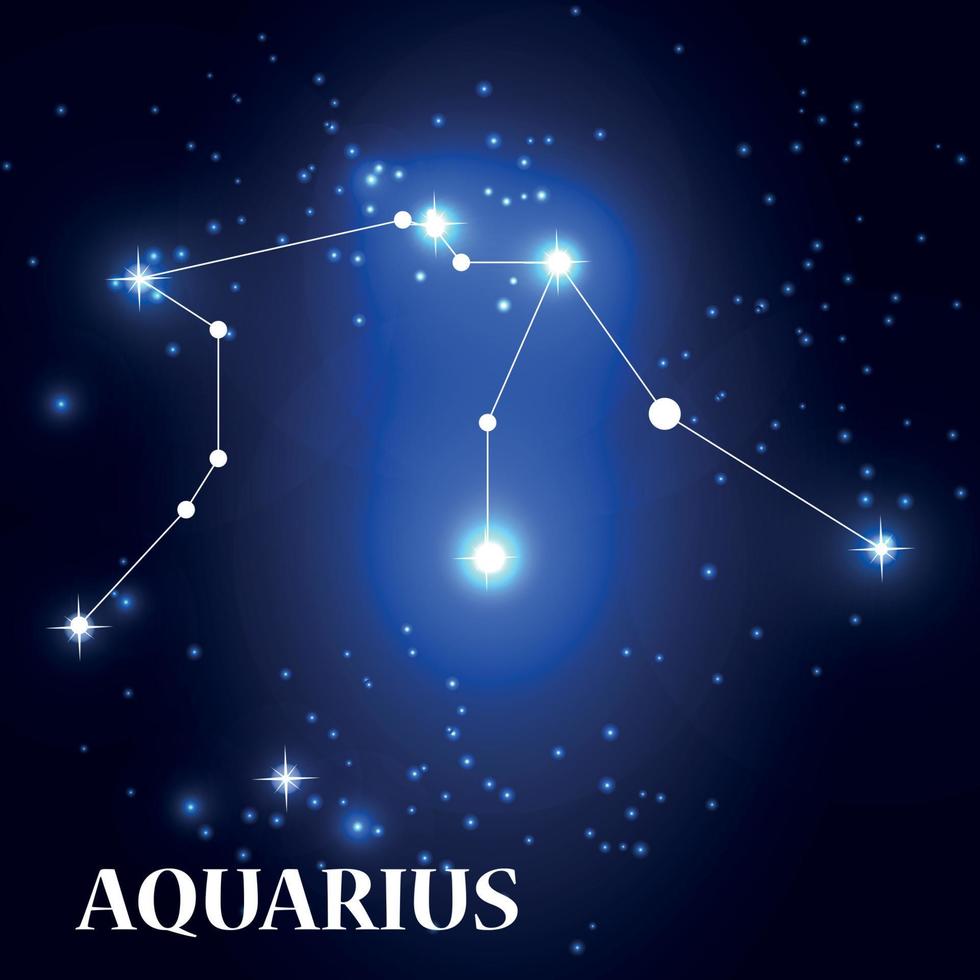 simbolo segno zodiacale acquario. illustrazione vettoriale. vettore