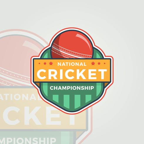 Campionato nazionale di cricket vettore