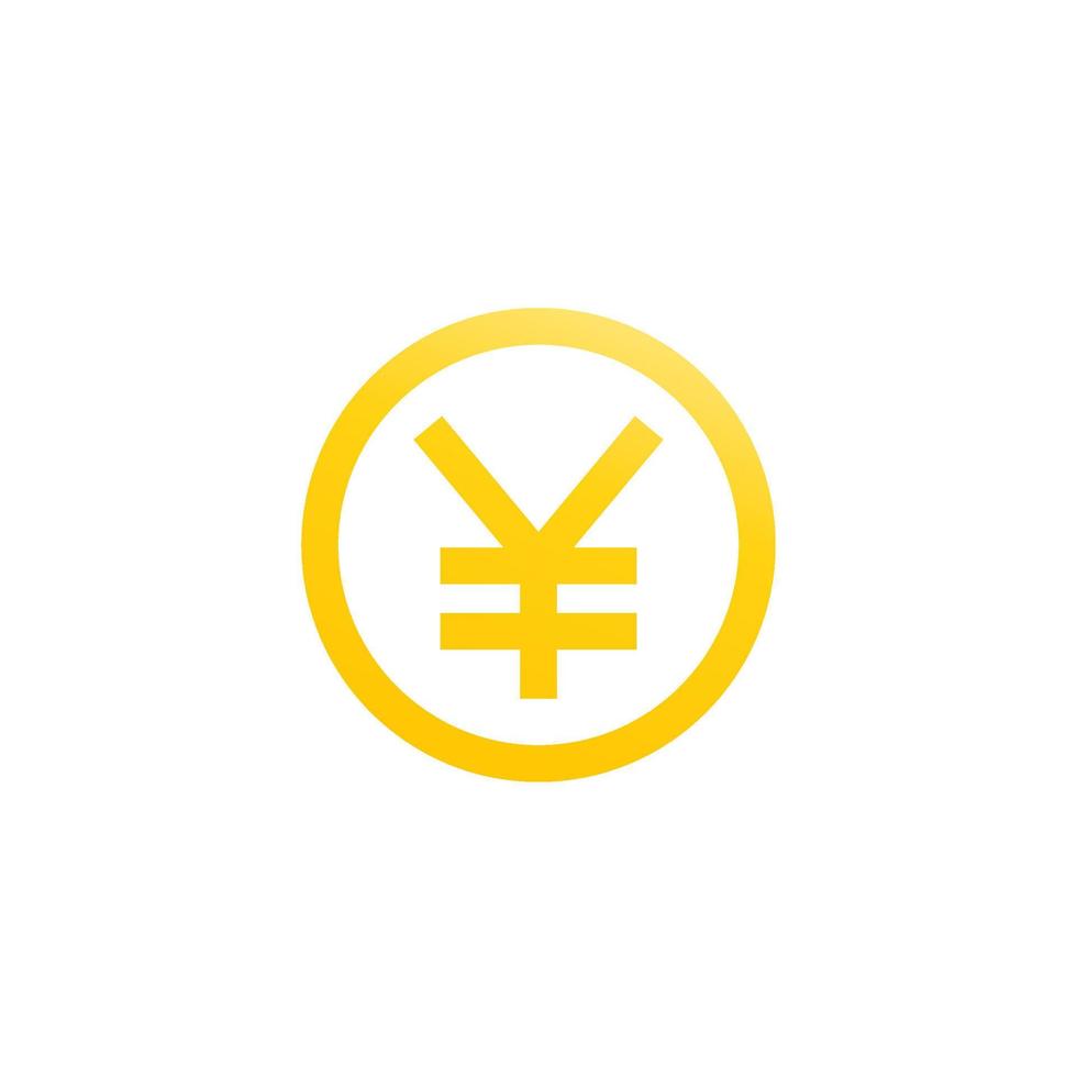 simbolo dello yuan cinese vettore
