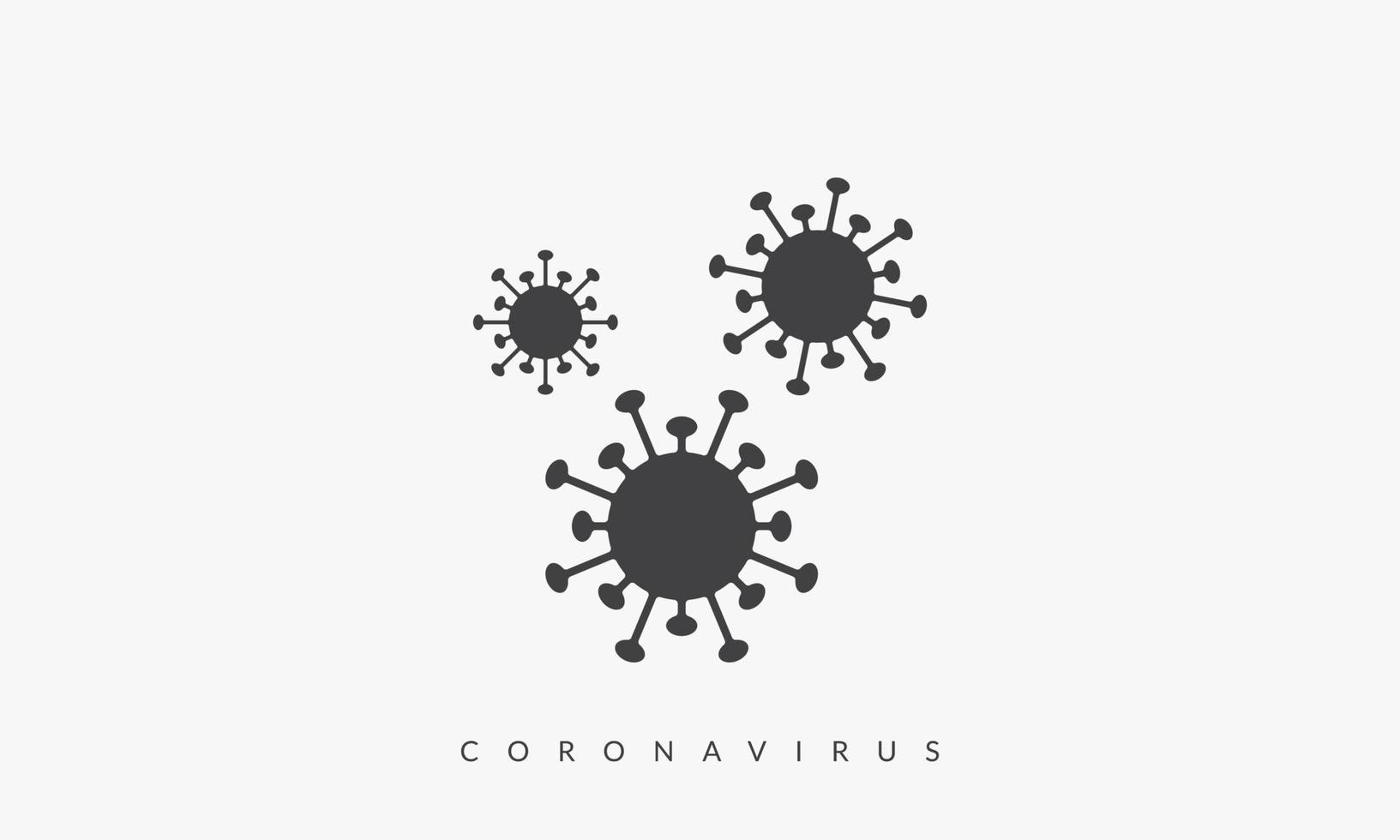 icona del coronavirus. covid-19 illustrazione vettoriale di pandemia.