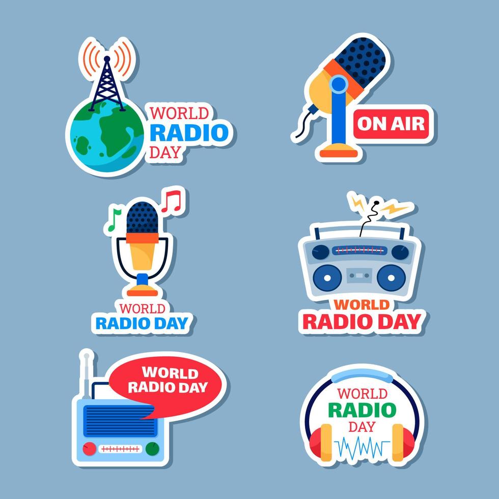 celebrazione della giornata mondiale della radio vettore