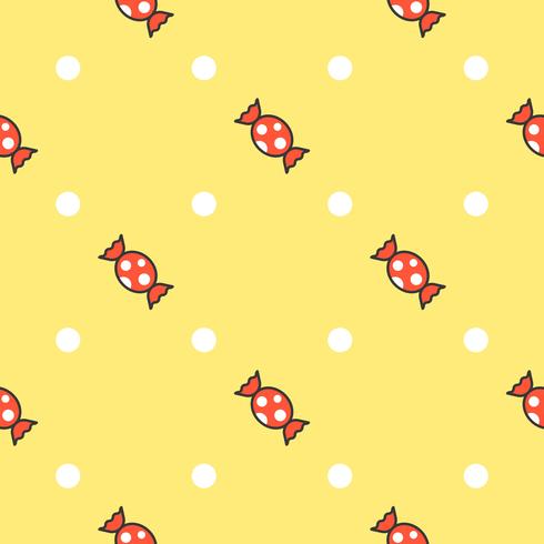 Toffy Seamless pattern, design piatto da utilizzare come regalo di carta da regalo vettore