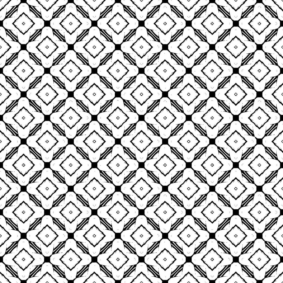 trama del modello di superficie in bianco e nero. bw disegno grafico ornamentale. ornamenti a mosaico. modello di modello. vettore