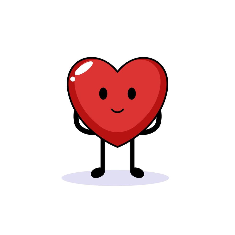 emoji cuore carino vettore