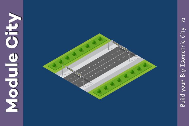 autostrada di velocità paesaggistica vettore