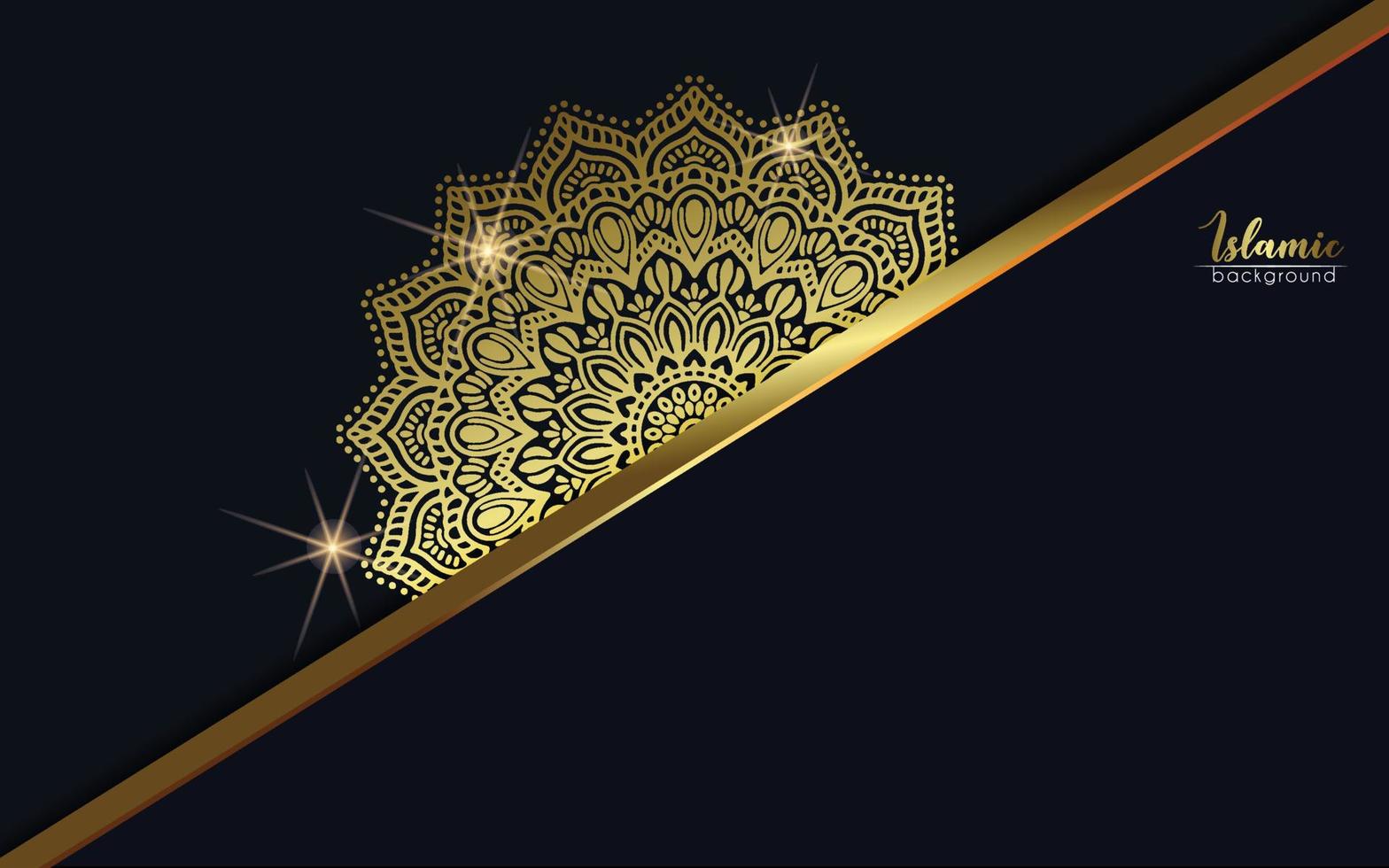 sfondo mandala ornamentale di lusso con stile arabo islamico orientale vettore