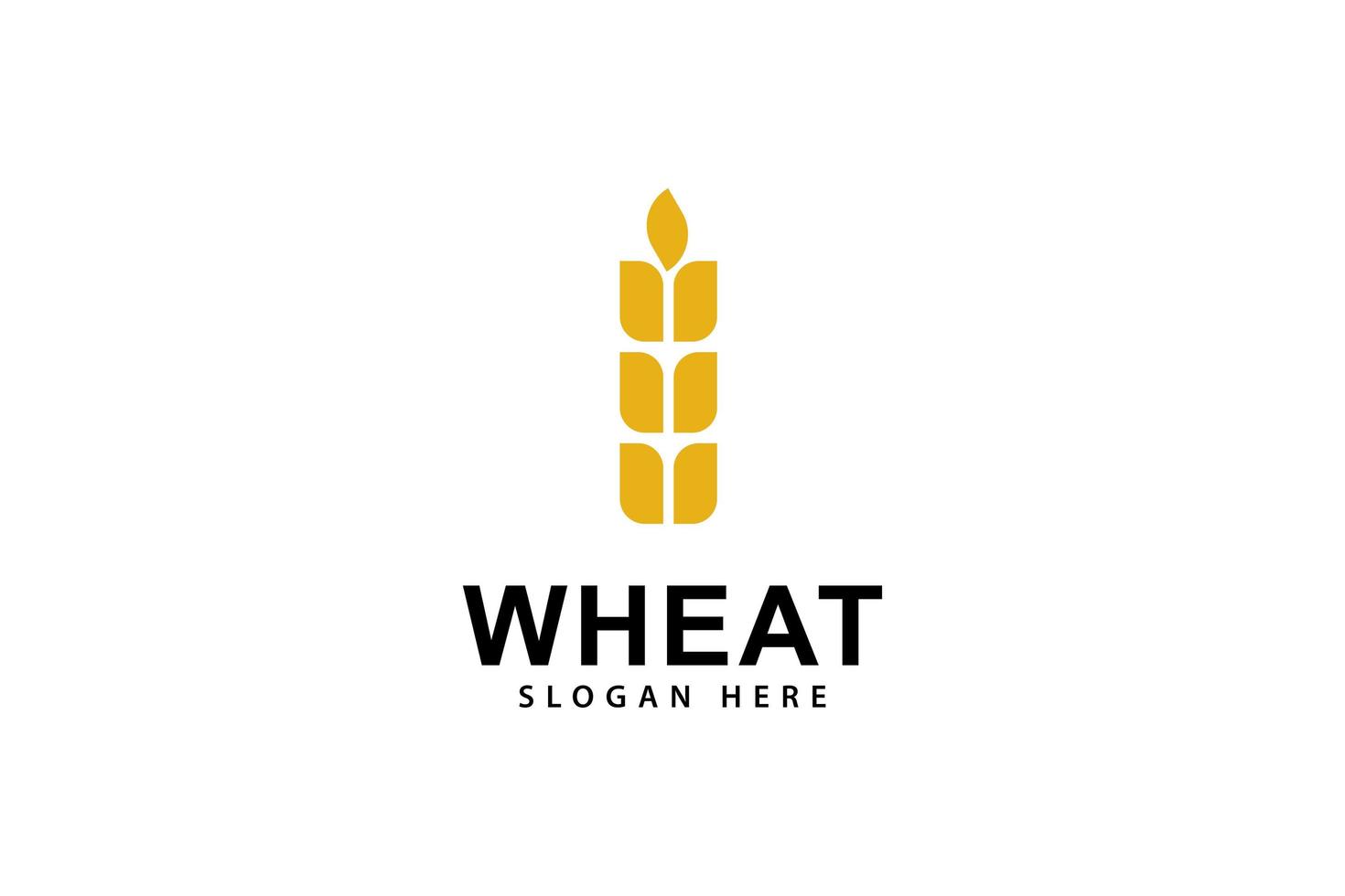 vettore di progettazione del modello di logo del grano, illustrazione dell'icona