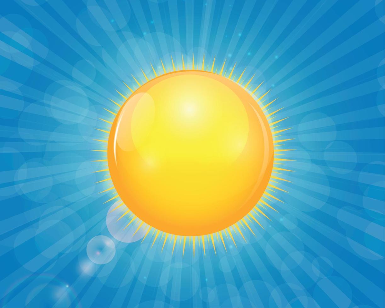 illustrazione vettoriale di sfondo splendente soleggiato