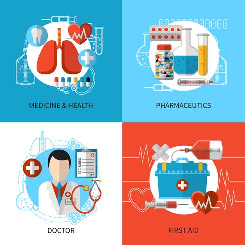 Concetto di design medico vettore