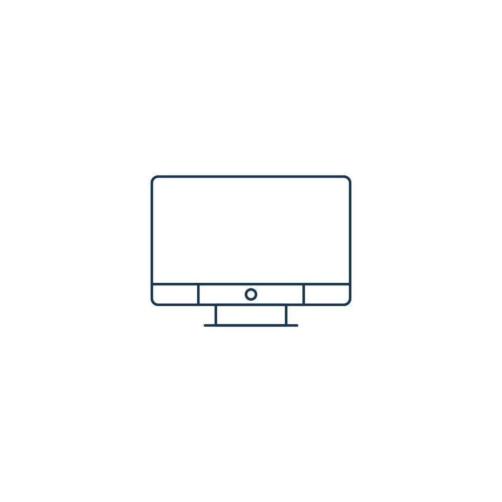 icona del monitor desktop moderno intelligente vettore