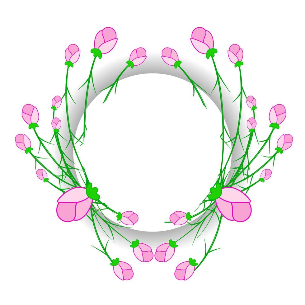 illustrazione dell'icona di vettore dell'ornamento del fiore