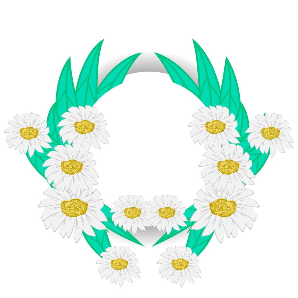 illustrazione dell'icona di vettore dell'ornamento del fiore