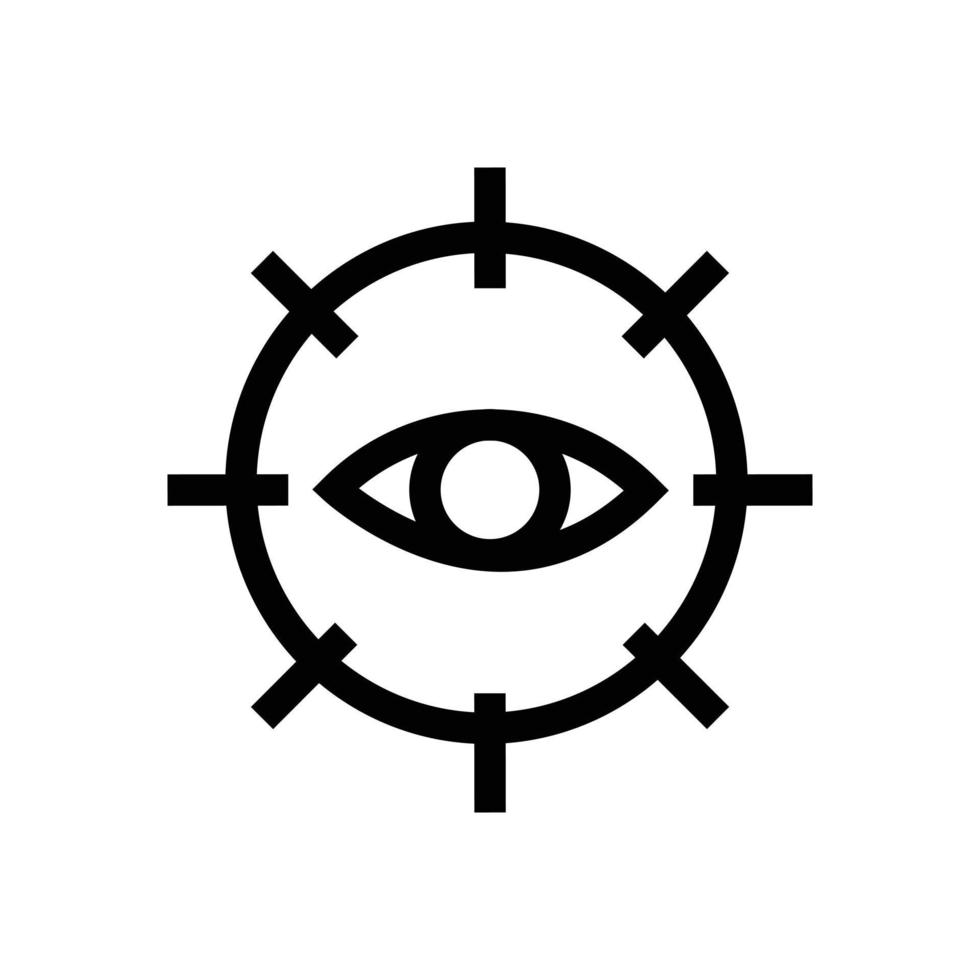 il logo dell'occhio, icona, simbolo in stile bohémien su sfondo bianco. illustrazione dell'elemento vettoriale per la decorazione in stile moderno e minimalista.