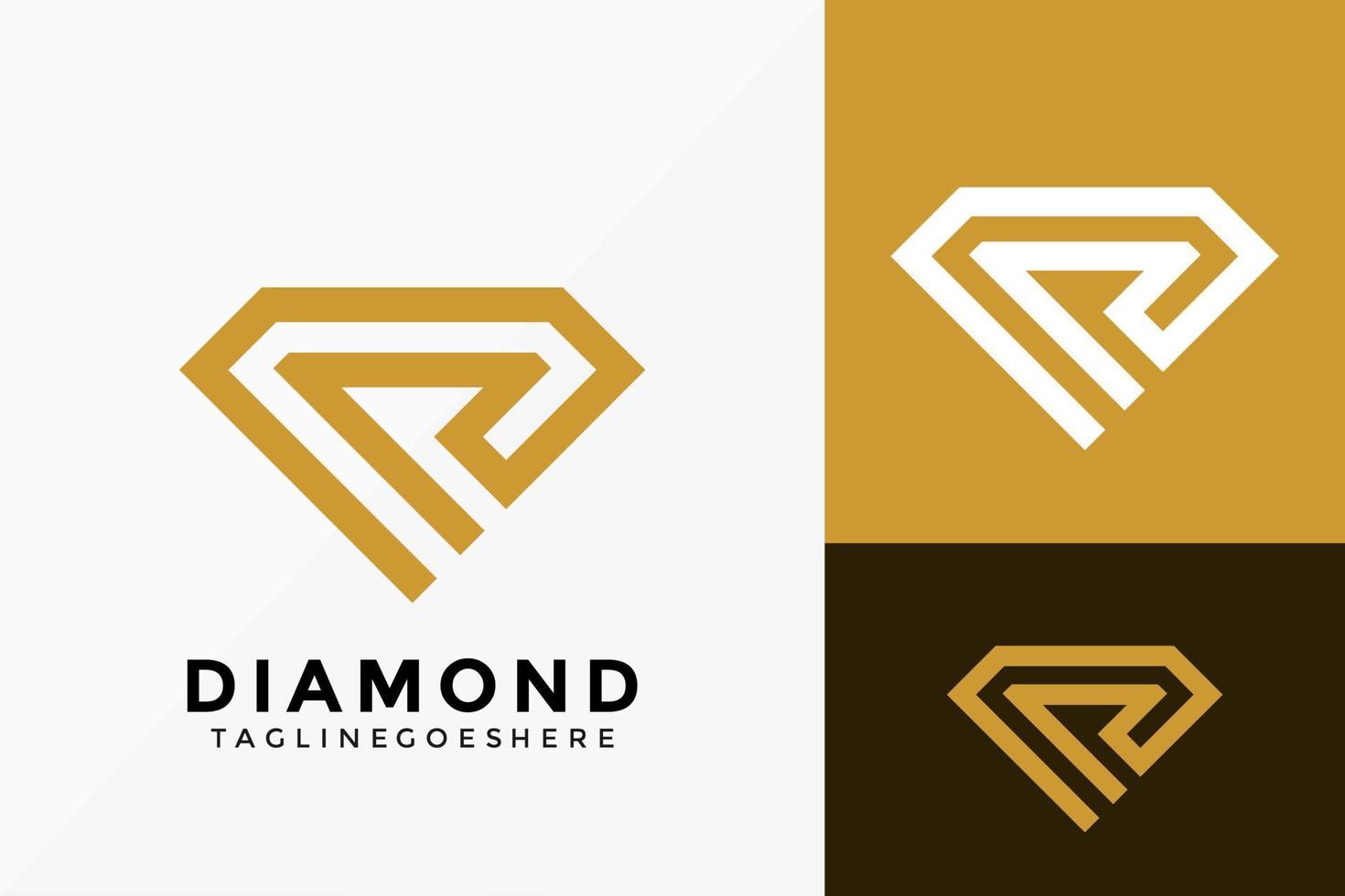 disegno vettoriale del logo cyristal diamante premium. emblema astratto, concetto di design, loghi, elemento logotipo per modello.