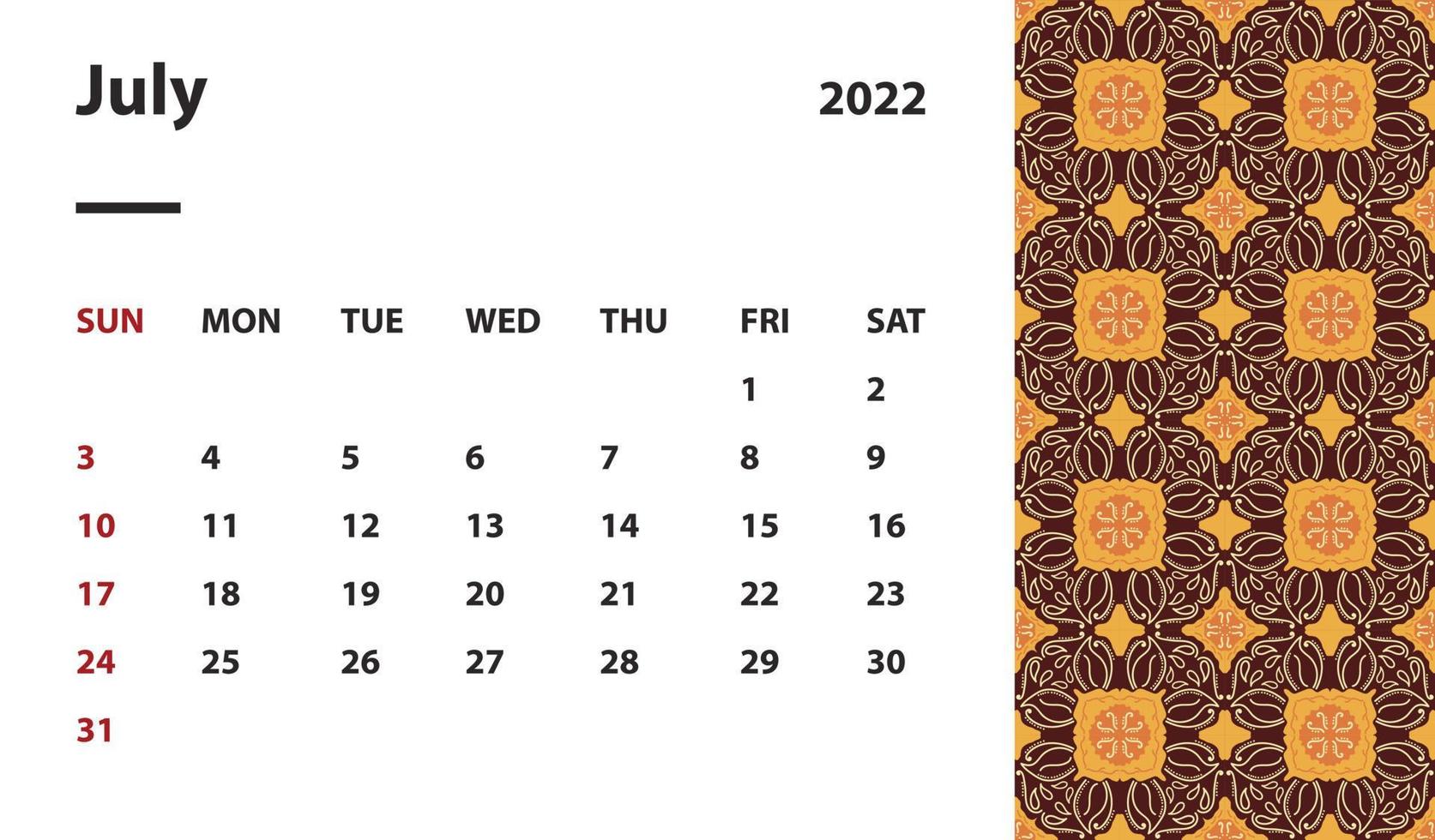 sfondo carta parati layout calendario ufficio tempo diario 2022 capodanno modello icona logo modello giorno mese stile diario piatto design elemento nero vintage affari stagione numero data domenica elemento bianco vettore