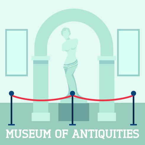 Poster del Museo delle antichità vettore