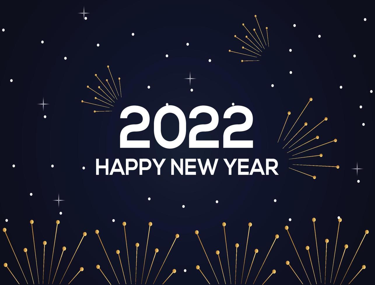 felice anno nuovo banner 2022 vettore