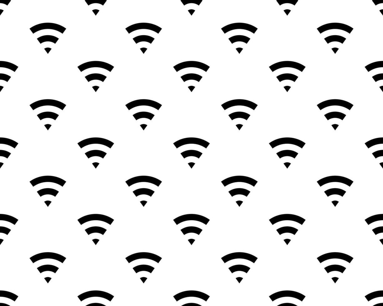 wifi, motivo vettoriale senza soluzione di continuità, modificabile può essere utilizzato per sfondi di pagine web, riempimenti a motivo