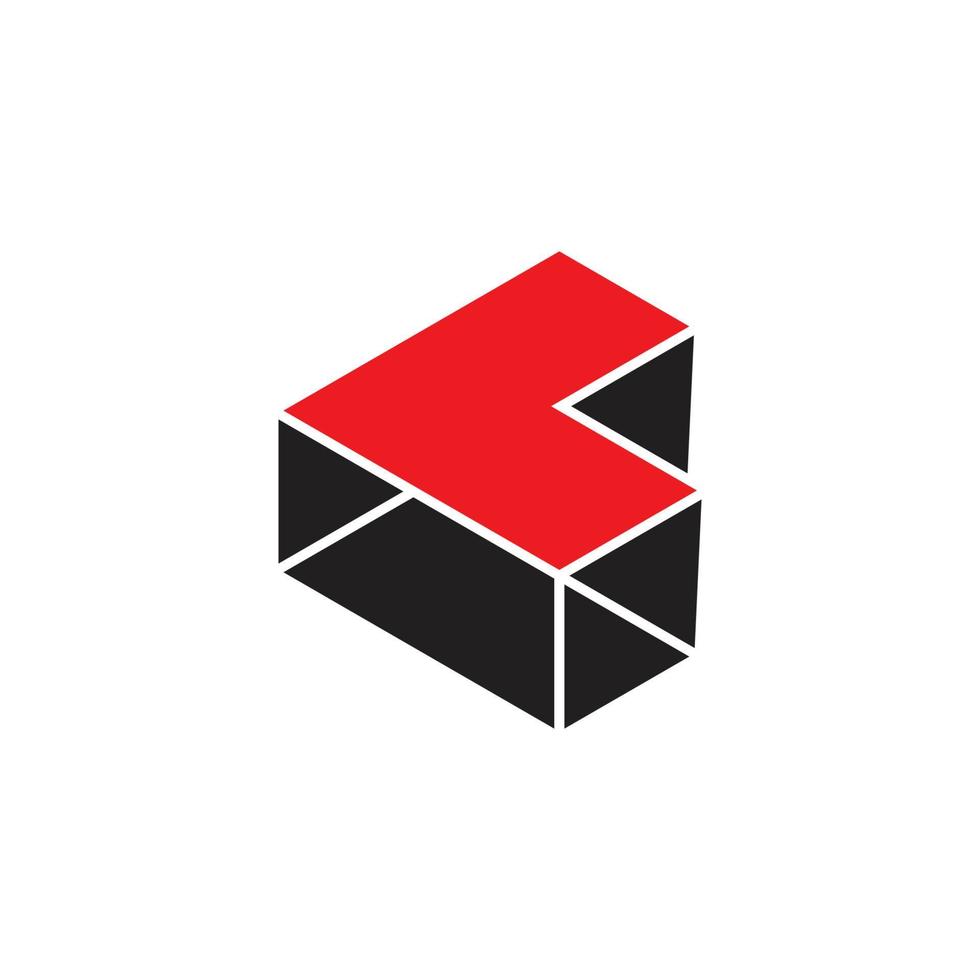 freccia sinistra 3d disegno geometrico simbolo vettore logo