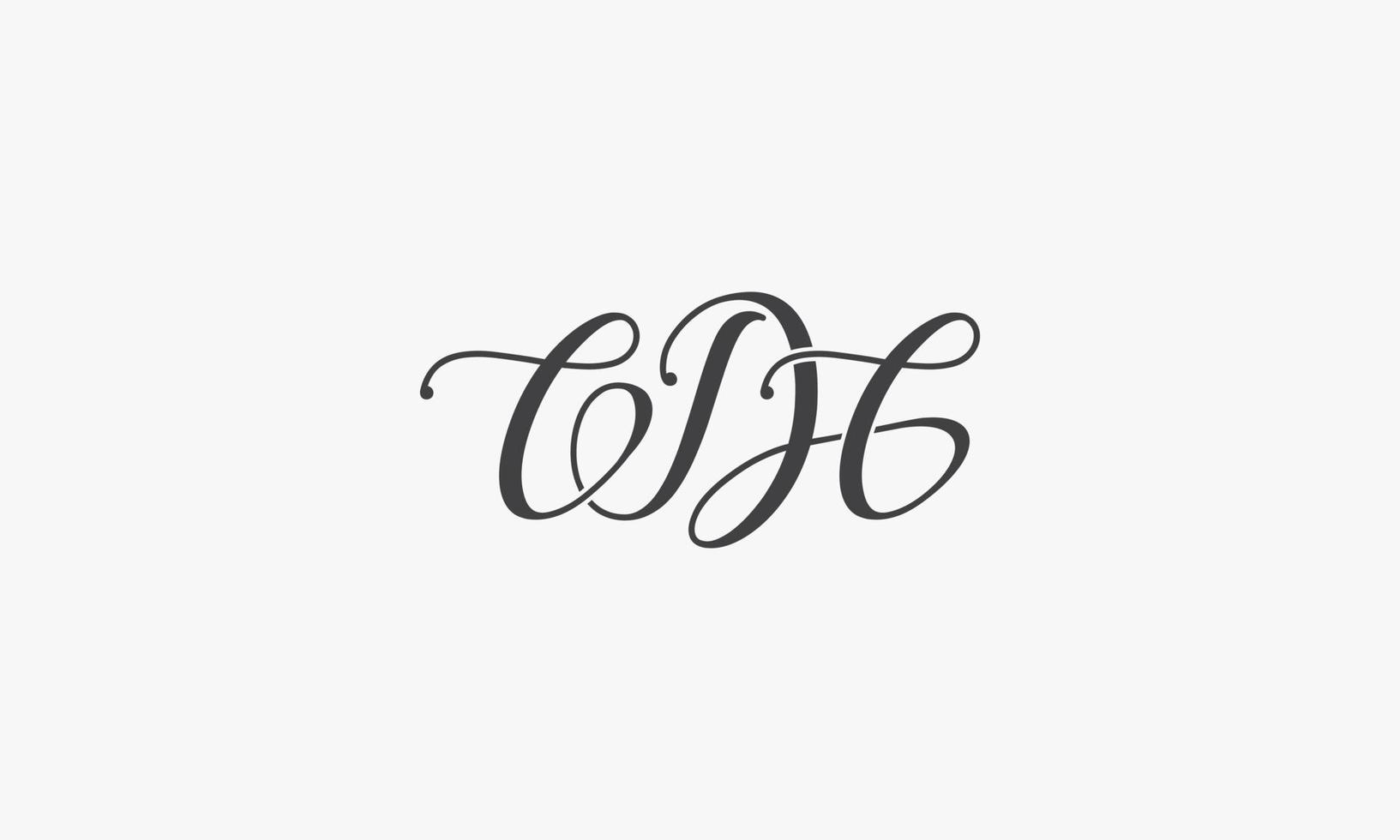 cdc lettera script logo vettoriale. vettore