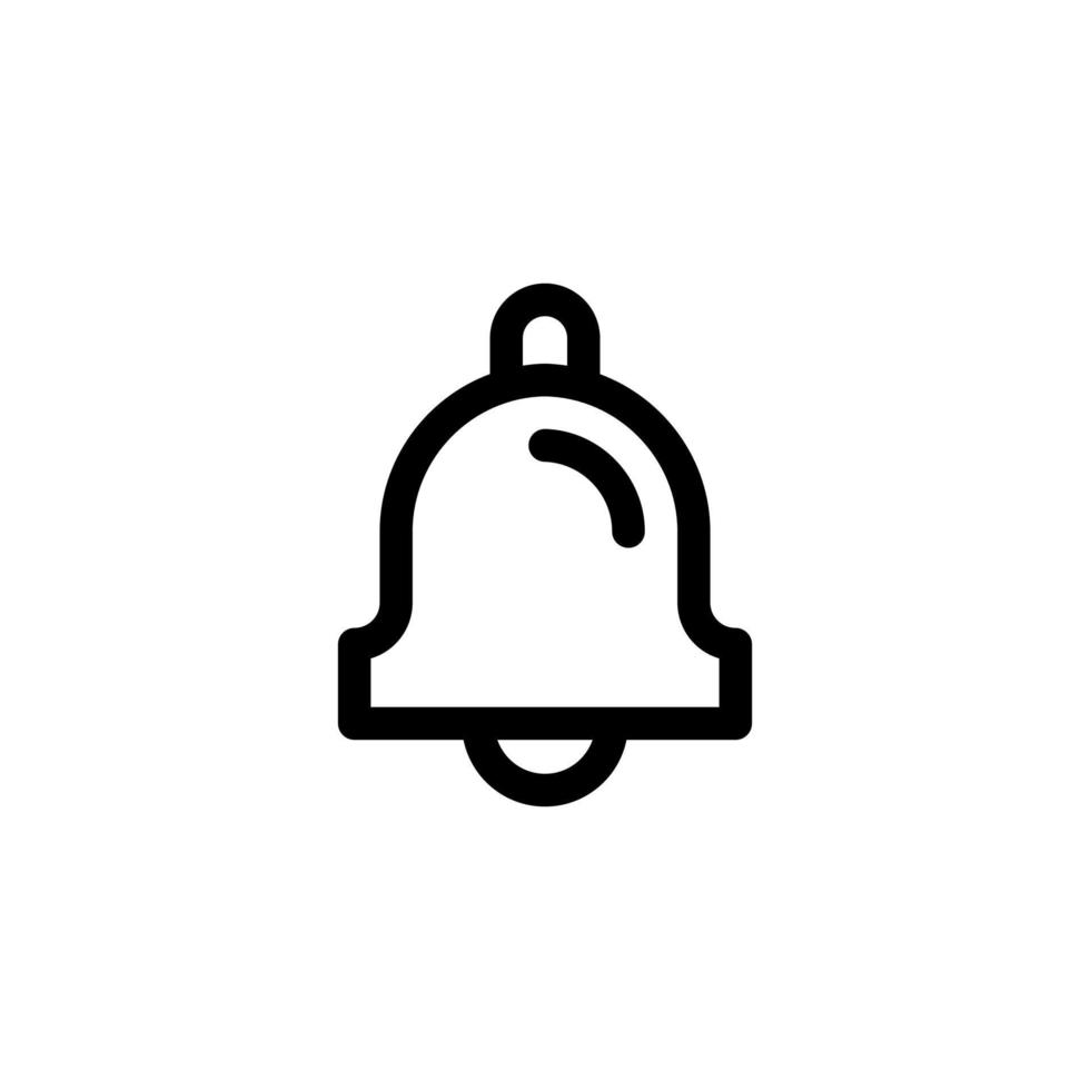 notifica design vettore simbolo campanello, promemoria, avviso, campanello per e-commerce