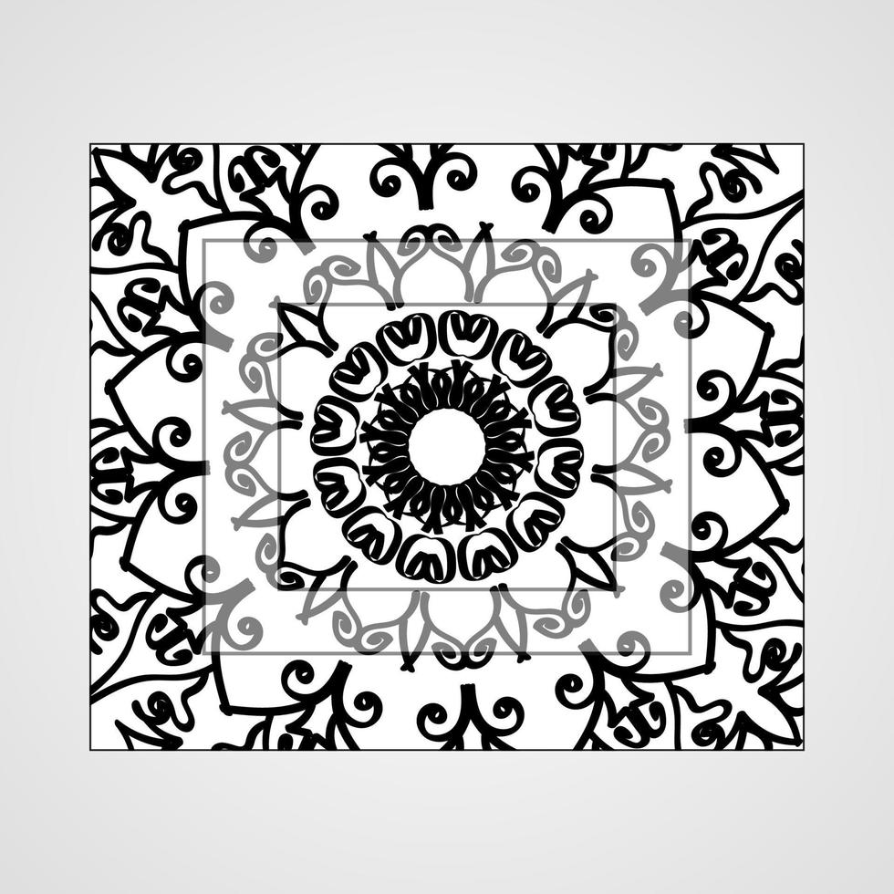 mandala elemento vettoriale ornamento rotondo decorazione