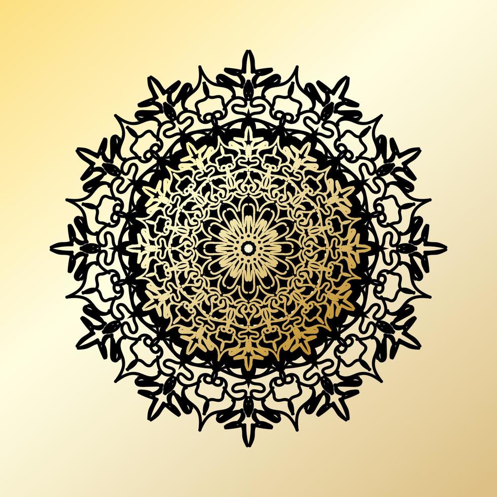 design di mandala indiano ornamentale di lusso vettore