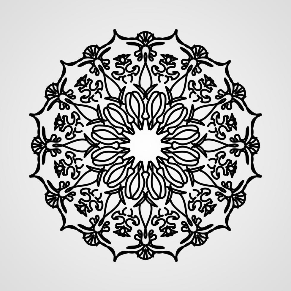 vettore cerchio astratto rotondo. stile mandala.