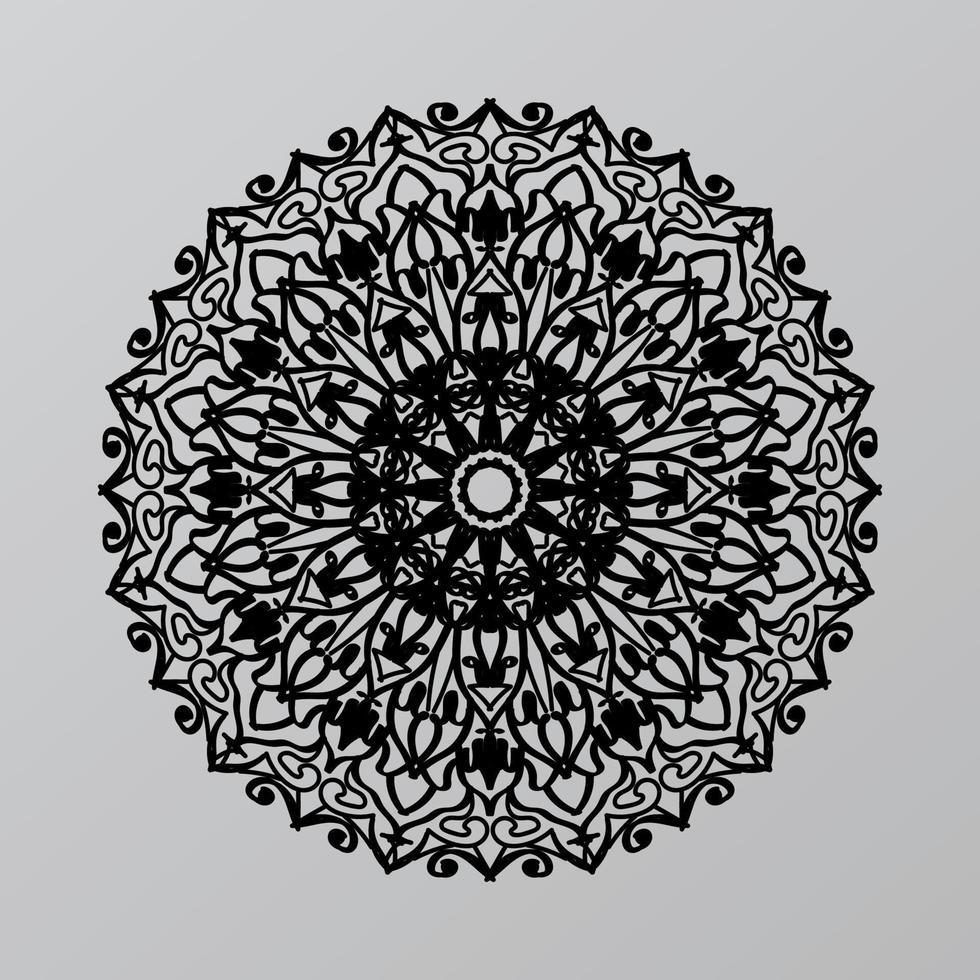 mandala per libro da colorare. ornamenti decorativi rotondi. forma insolita del fiore. vettore orientale, modelli di terapia antistress. tessere elementi di design. vettore di loghi di yoga.