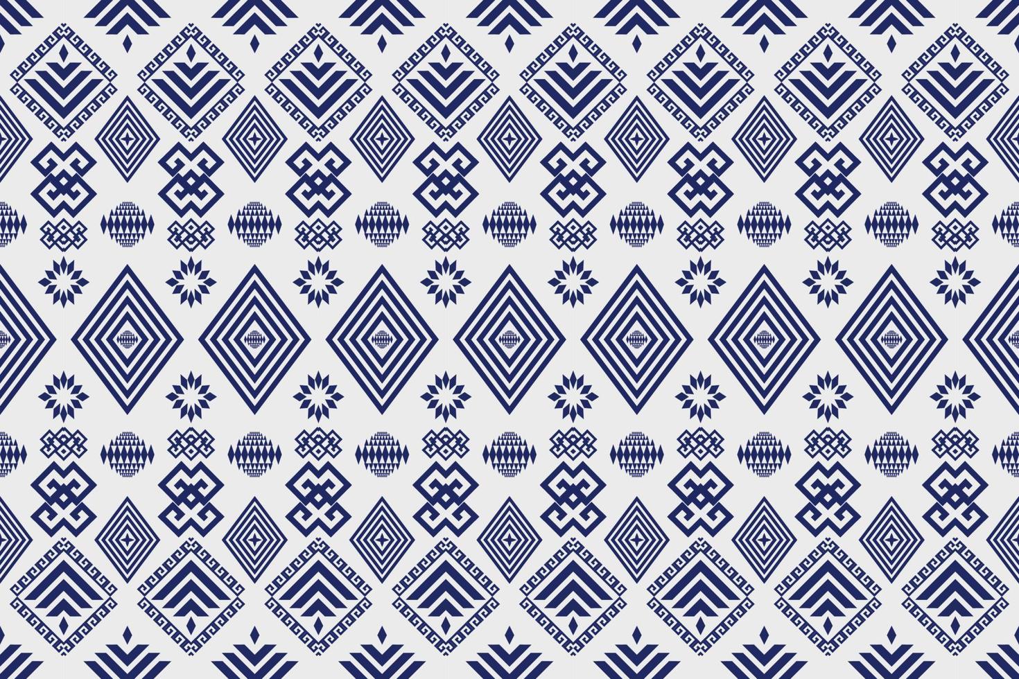 bellissimo motivo geometrico di arte etnica tradizionale. design per moquette, carta da parati, abbigliamento, avvolgimento, batik, tessuto, illustrazione vettoriale. figura stile ricamo tribale. vettore