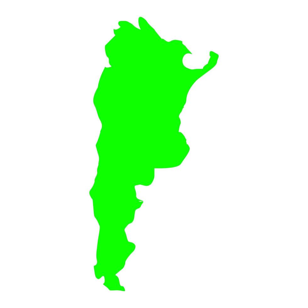 mappa argentina su sfondo bianco vettore